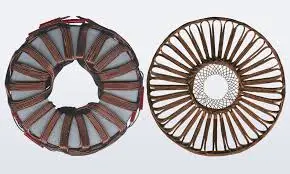 棕色和白色設計的圓形籃子，用於了解馬達繞組的基礎知識