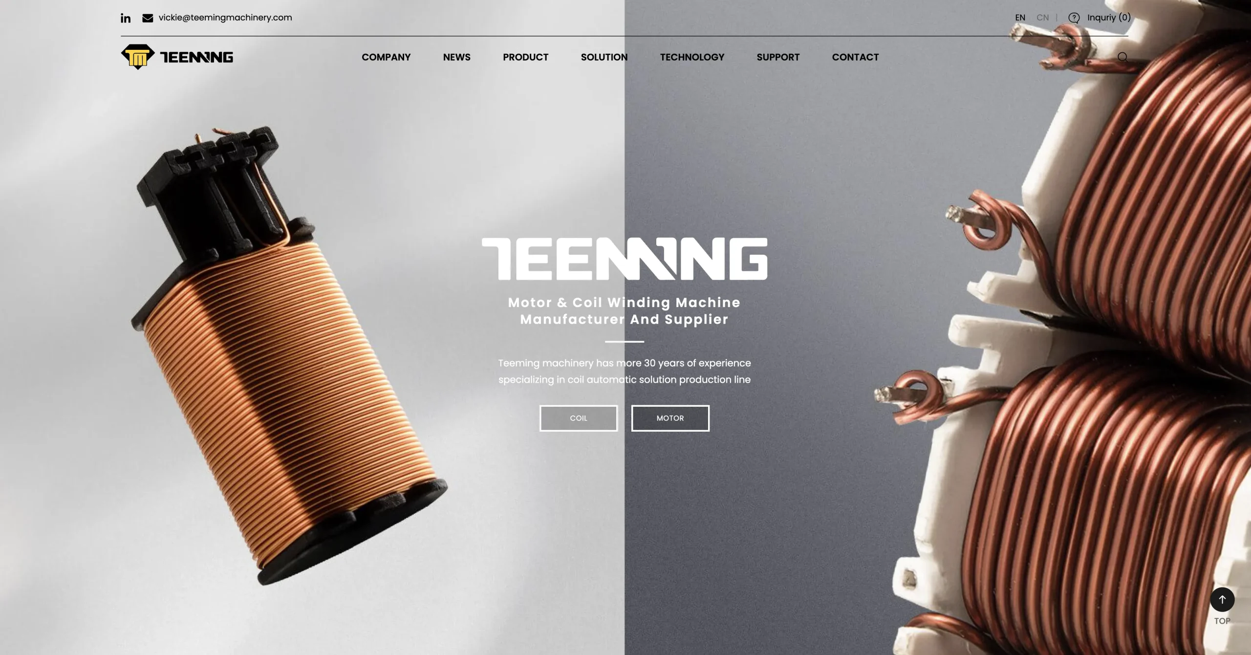 Teeming Machinery 網站