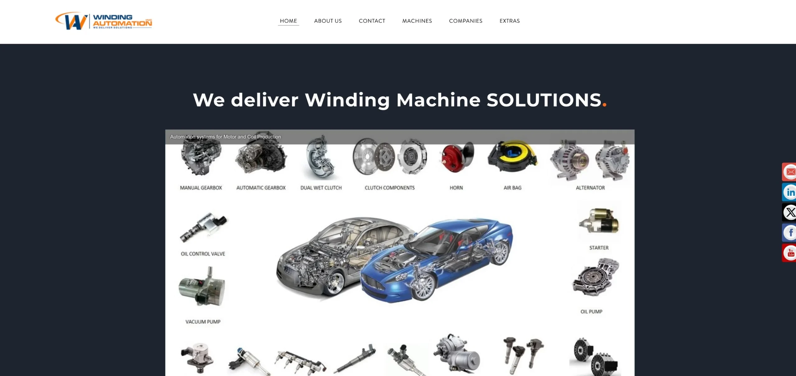 Winding Automation company website