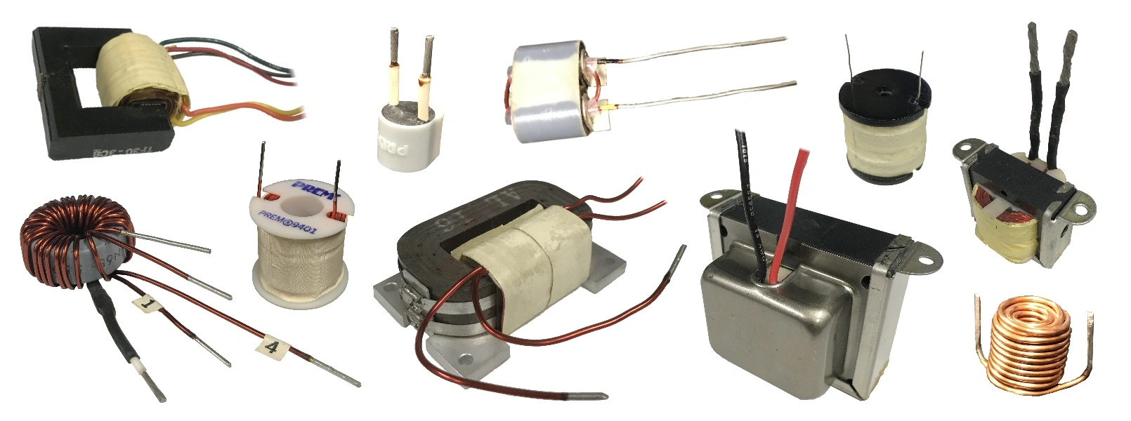 Различные типы дросселей и индукторов для применения в электрических цепях