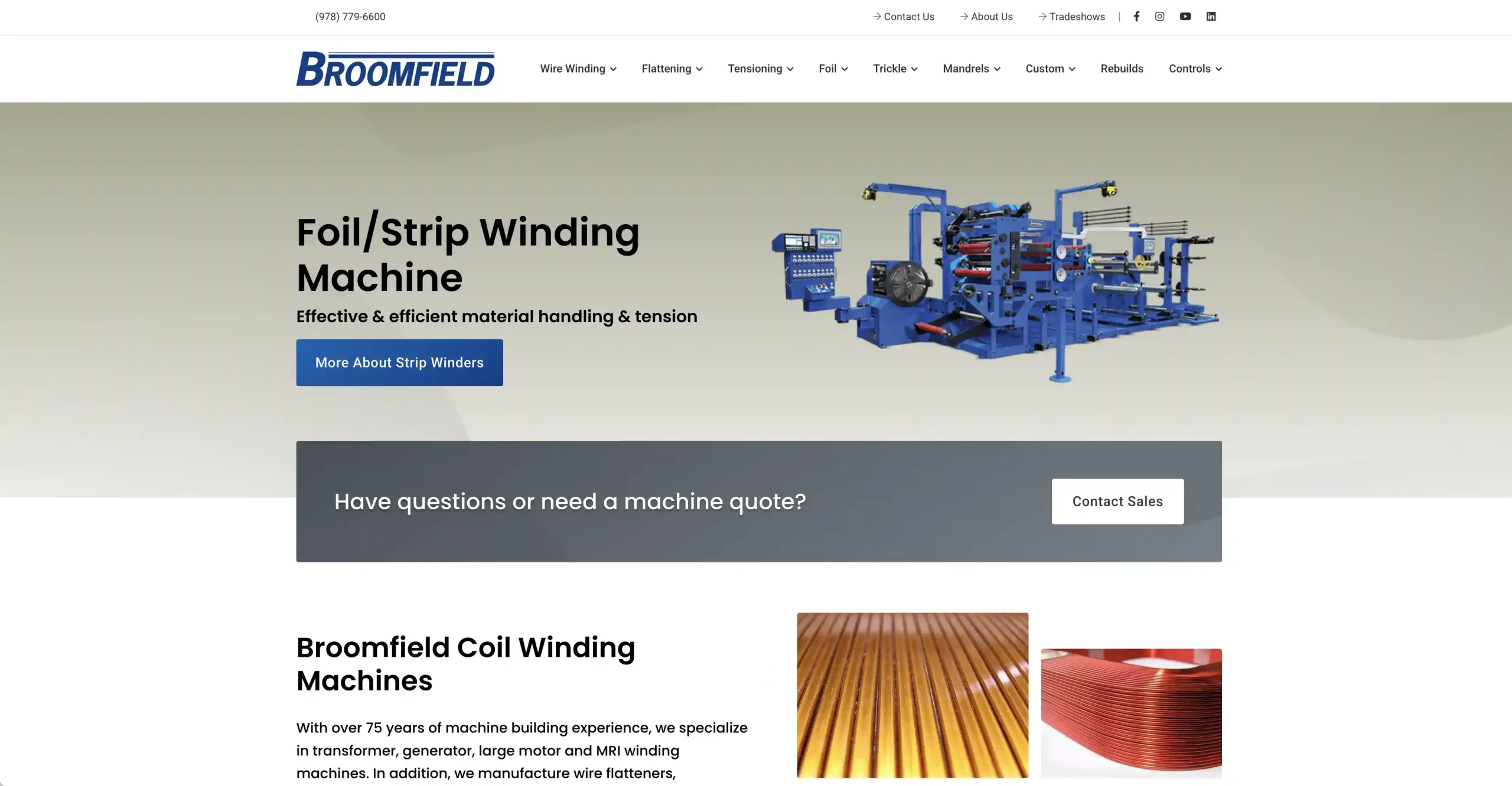 Производители катушечных намоточных машин Брумфилд США