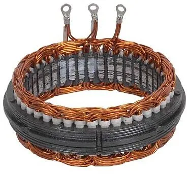 Copper wound stator core for alternator systems
