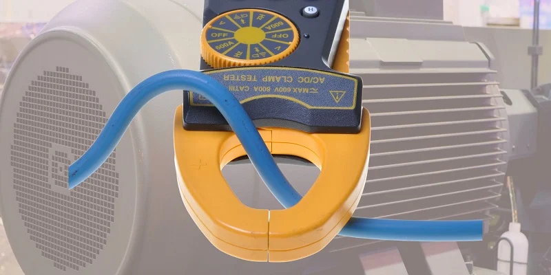 鉗形表測量電動機附近的突波電流