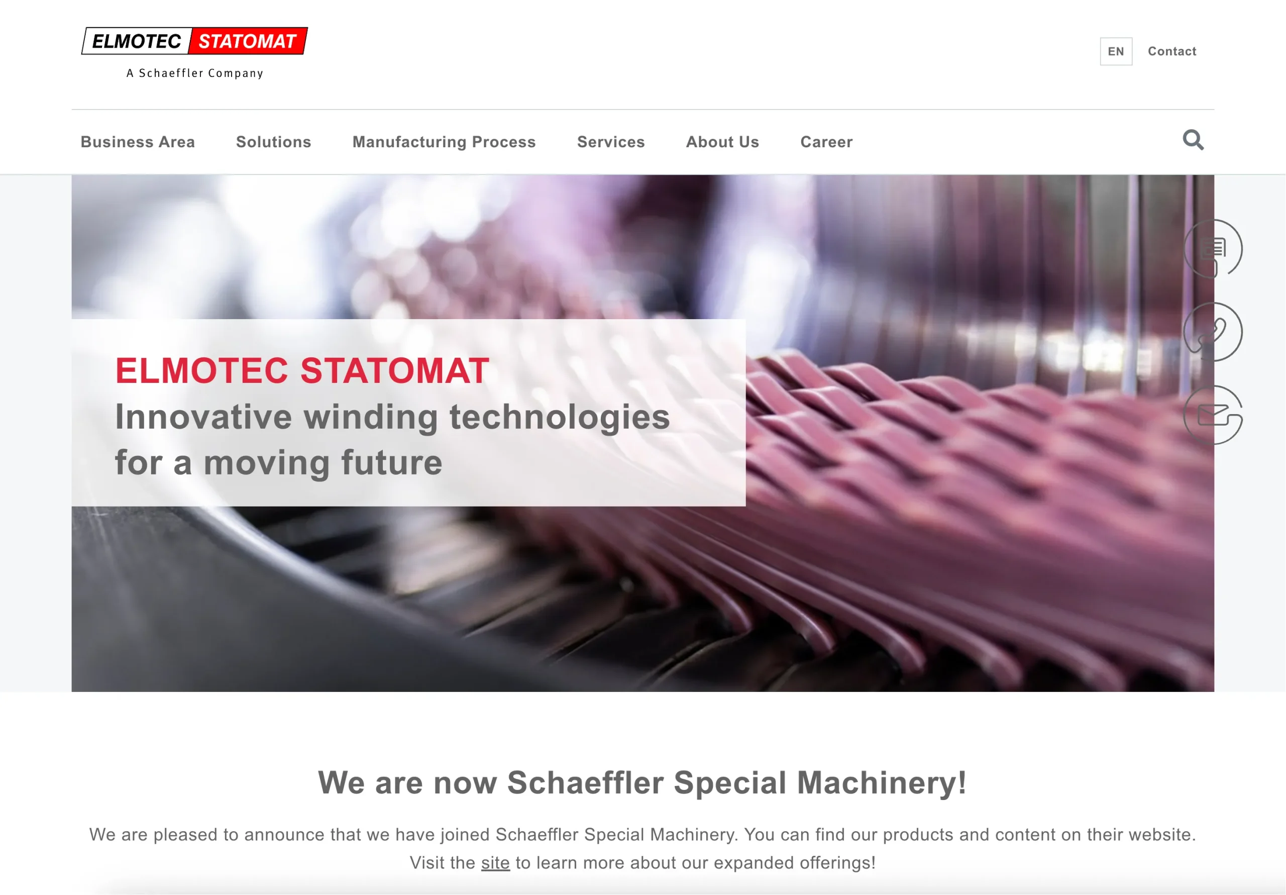 Elmotec Statomat website
