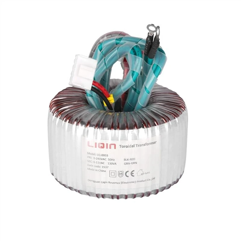 具有多條彩色電線的環形變壓器